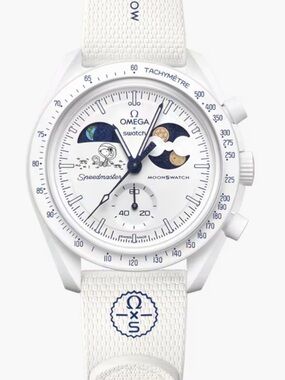 SWATCH MISSION TO EARTHPHASE - MOONSHINE GOLD SO33W701L Cold Moon , BNIB, RARE